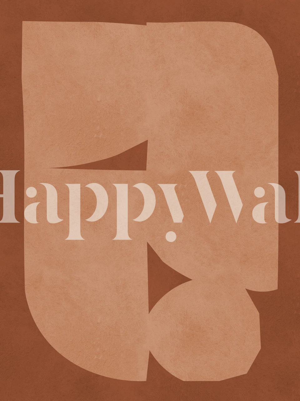 Tribal shapes 18 tapet visad i ett rum