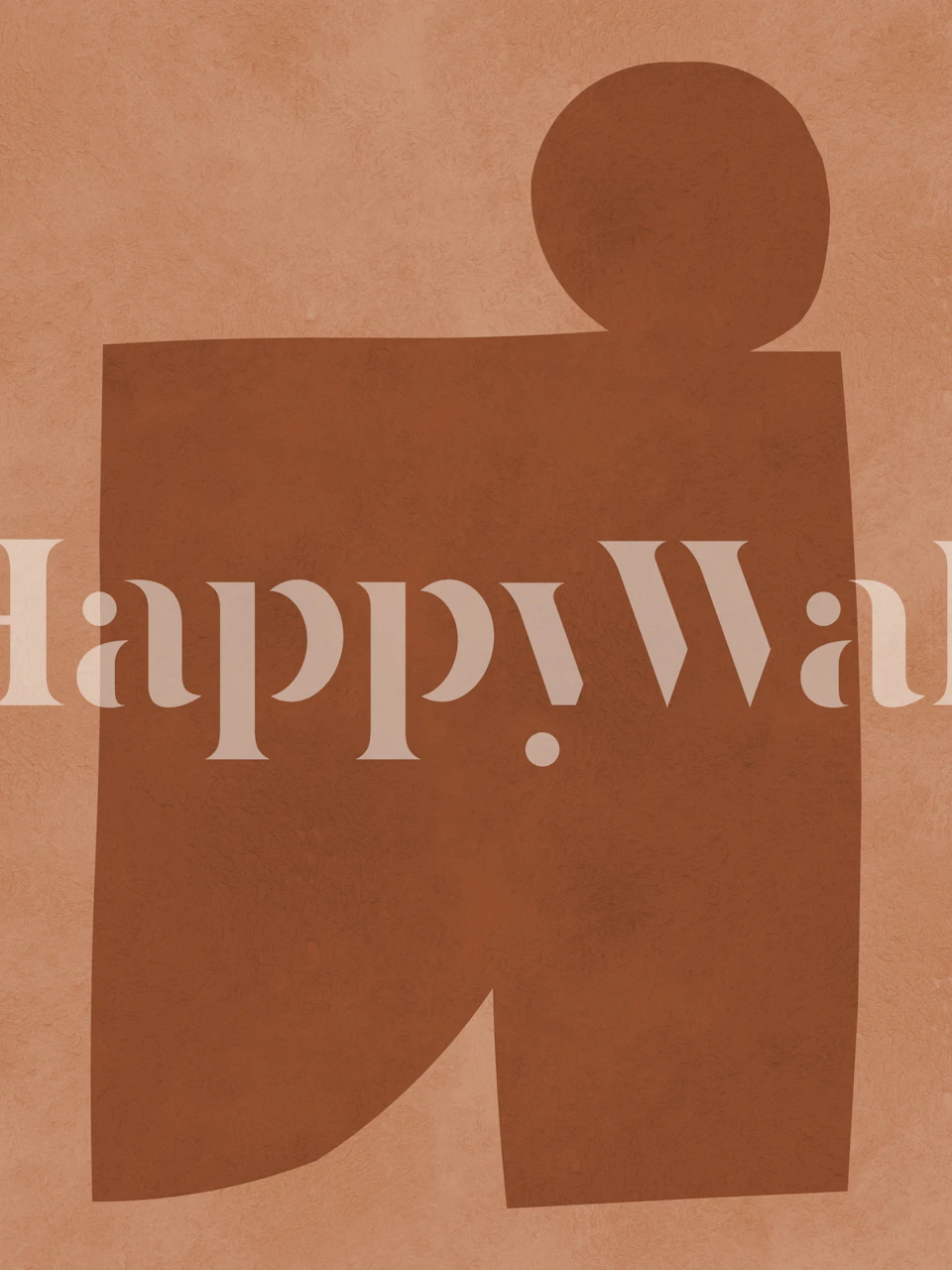 Tribal shapes wallpaper in a stylish room