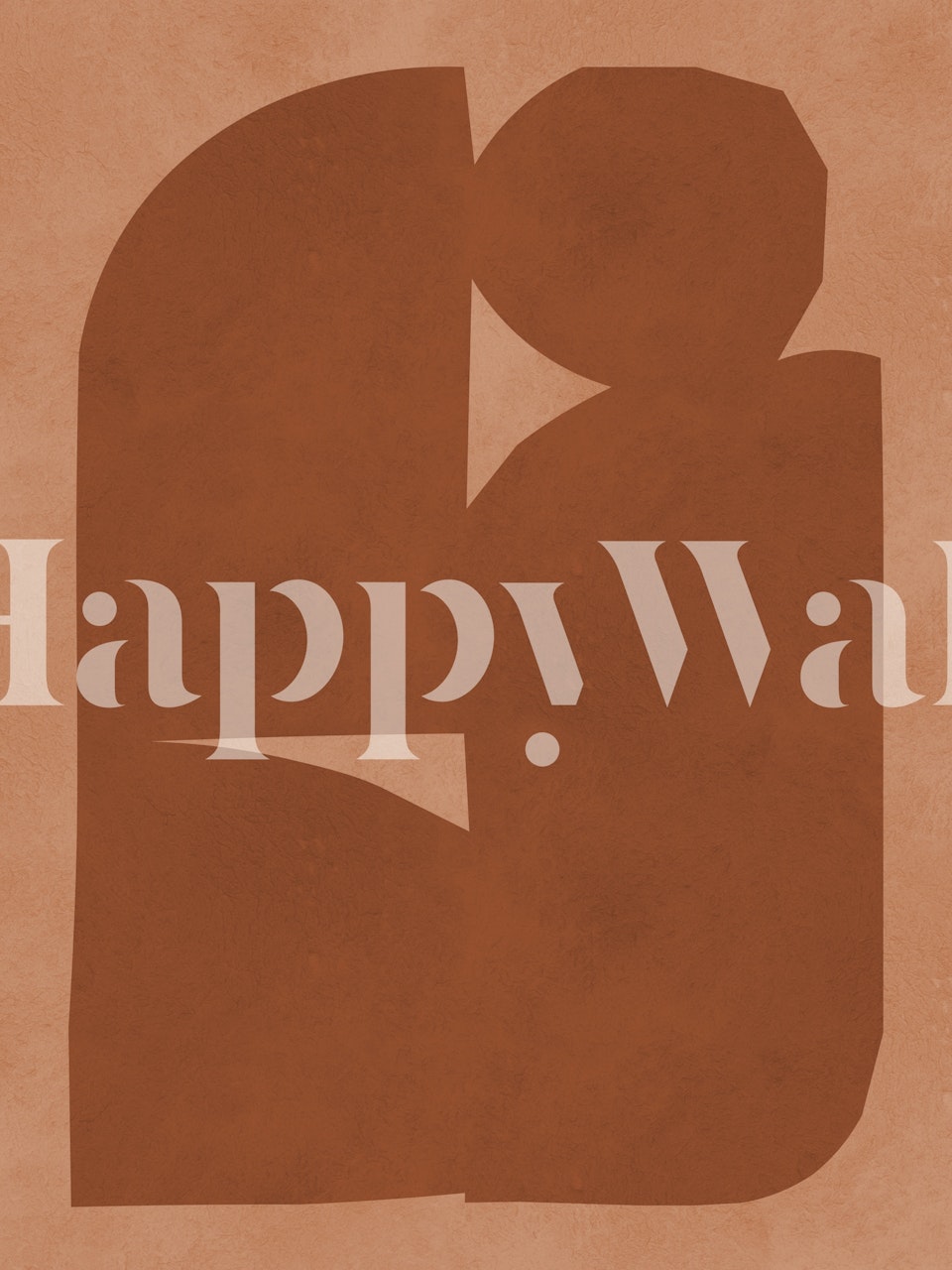 Fotomural en tonos tierra de estilo tribal abstracto