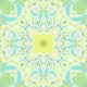 Retro wallpaper in green and yellow