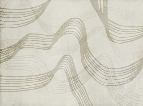 Abstract Curves Minimal Ivory Paint Strokes