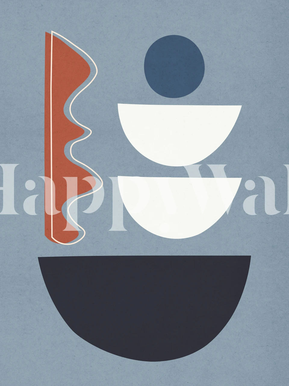 Expressionist Circles 8 abstrakti geometrinen seinämaalaus rauhoittavilla väreillä