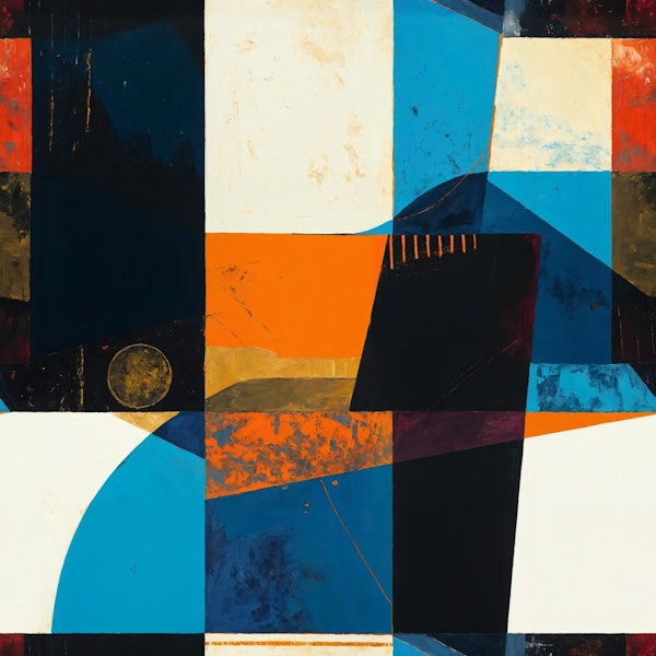 Blue Tones Oil Painting