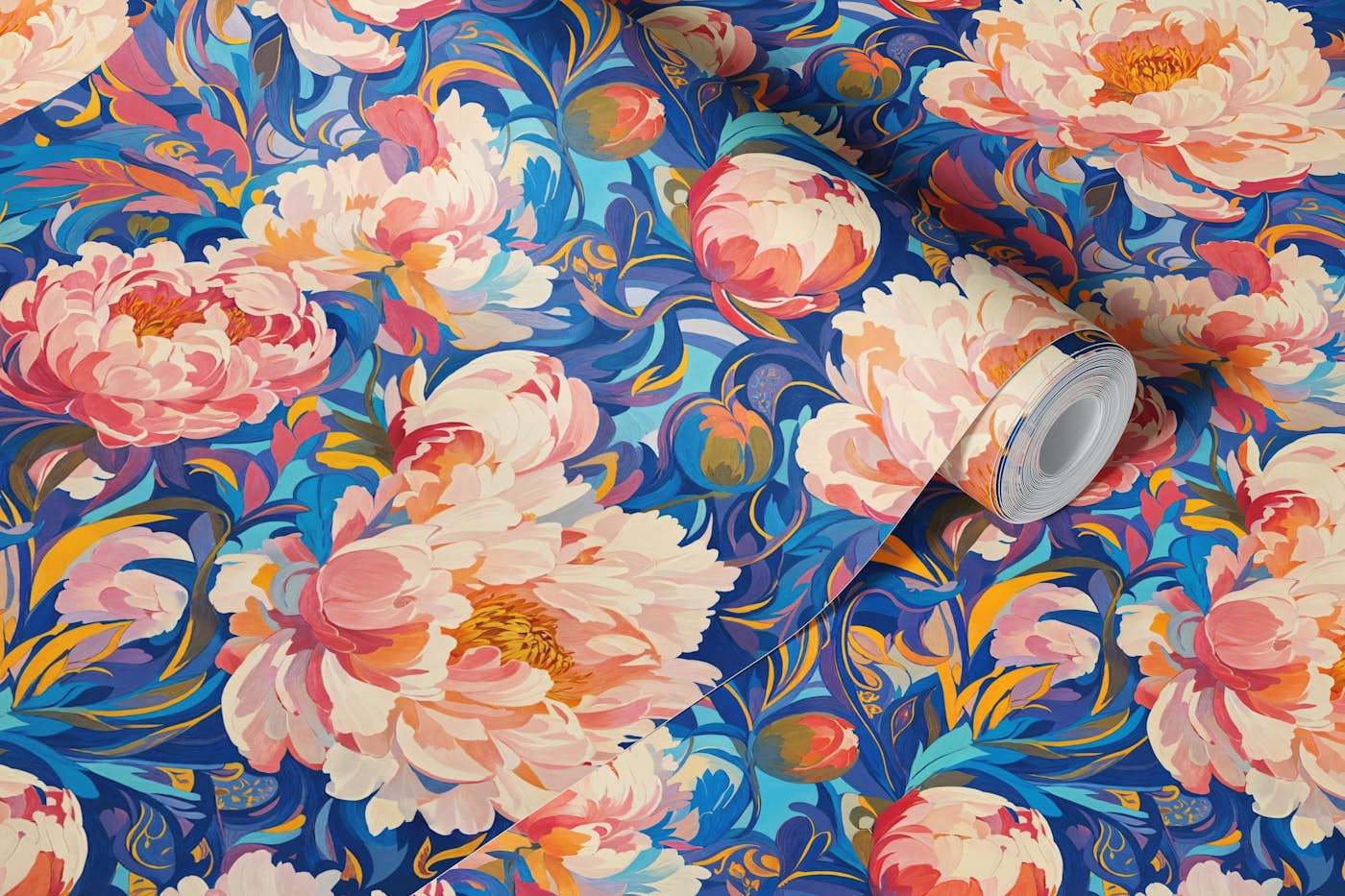 Seamless Botanical Pattern wallpaper roll