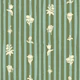 floral stripes sage green