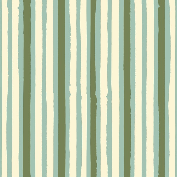 Irregular stripes sage green