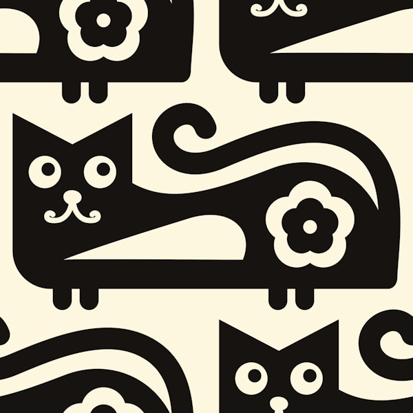 Funny cats pattern, 3088A