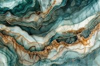 Magnific Marble Glam Teal Gold tapete