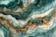Magnific Marble Glam Teal Gold