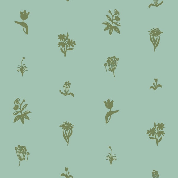 Sage flowers on celadon