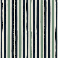 Stripes navy sage wallpaper
