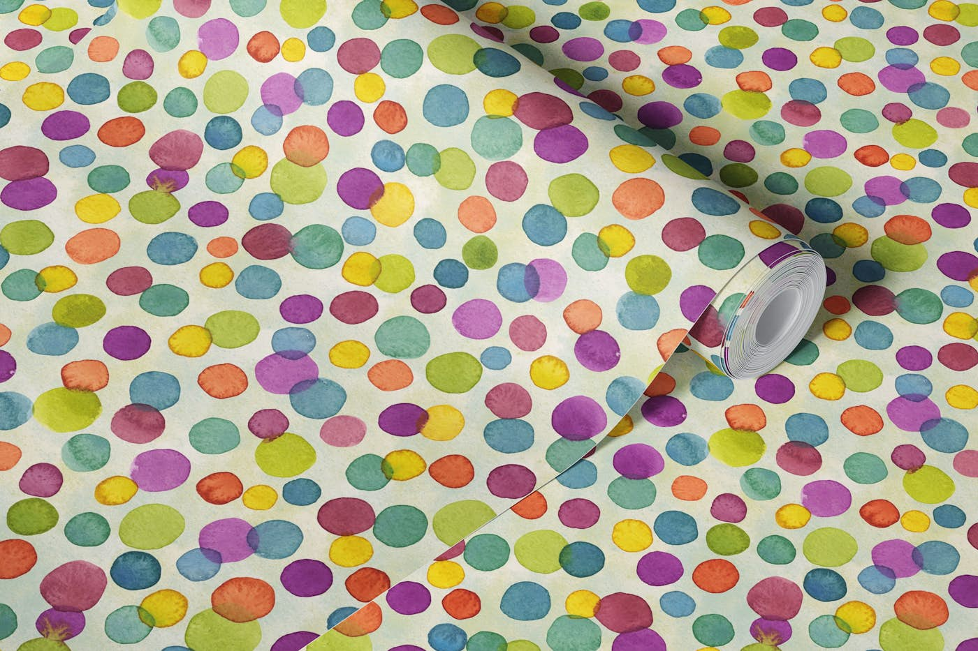 watercolor confetti wallpaper roll