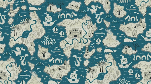 Adventure map - teal