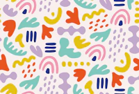 Bright Organic Shapes tapeta