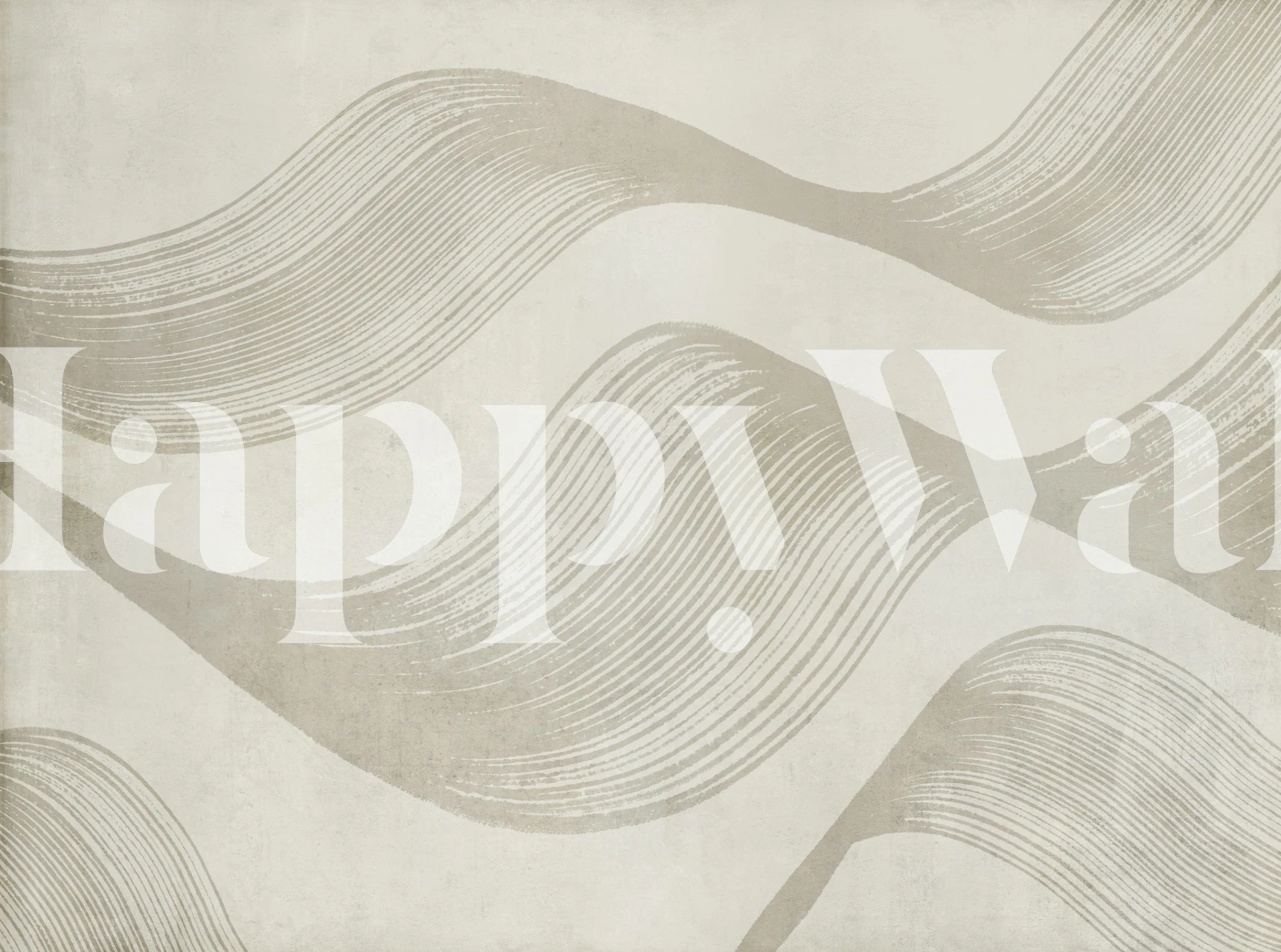 Cream abstract curves with flowing lines wallpaper