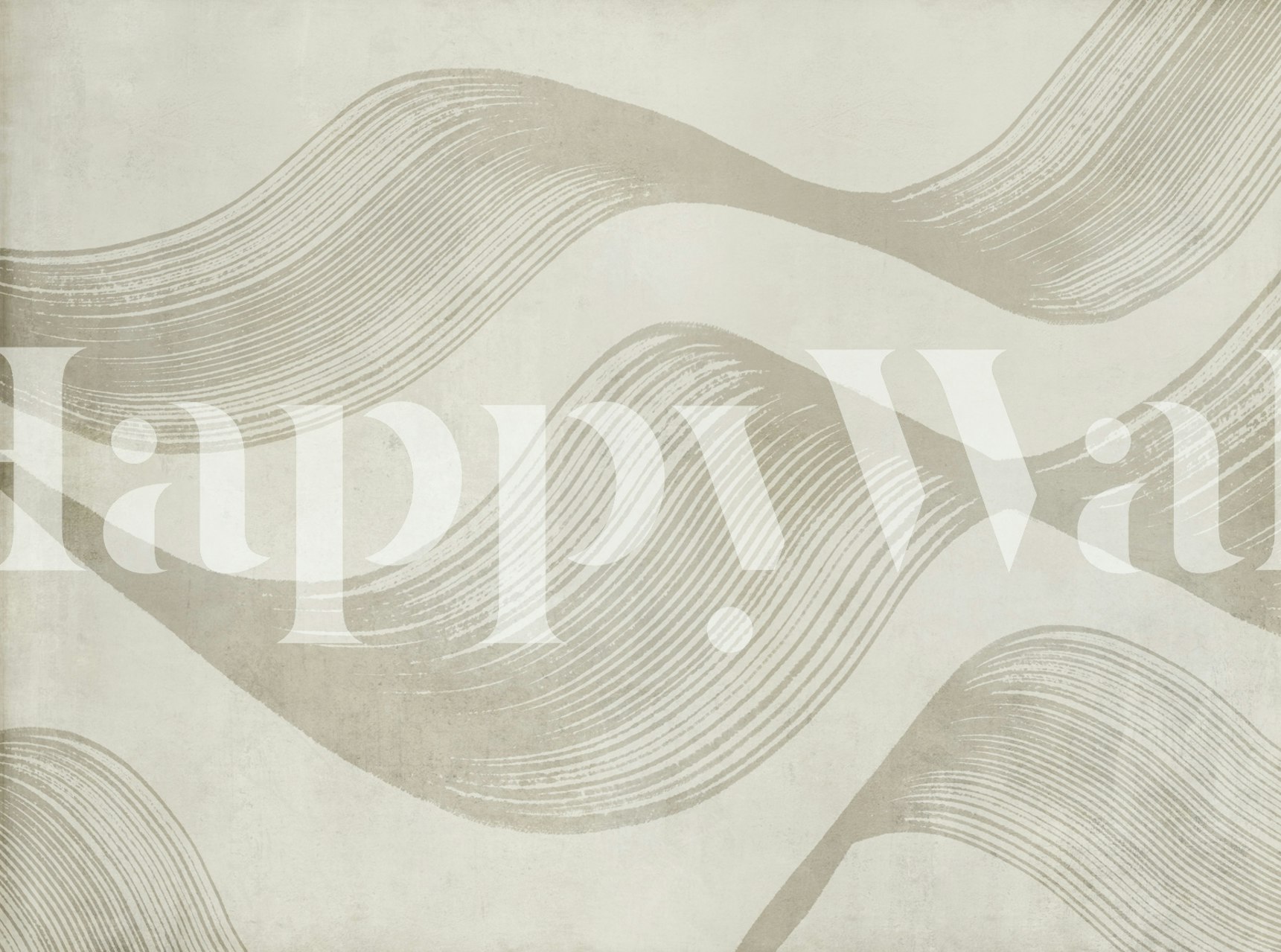 Cream abstract curves with flowing lines wallpaper