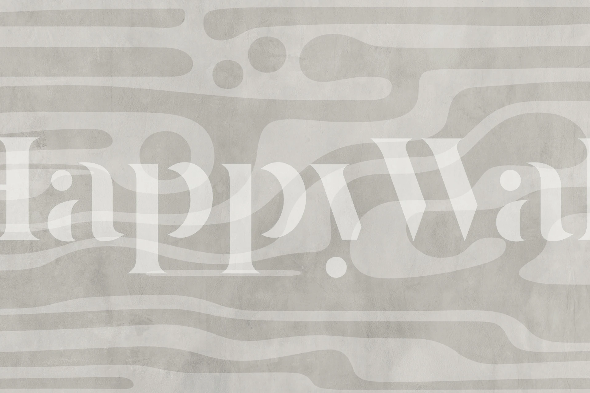 Neutral beige abstract organic shapes wallpaper