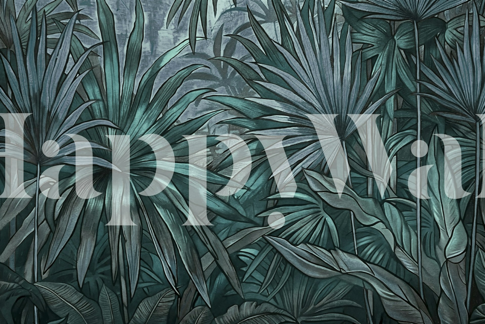 Tropické džungle tapeta v pokoji