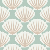 Neutral seashell (small scale) ταπετσαρία