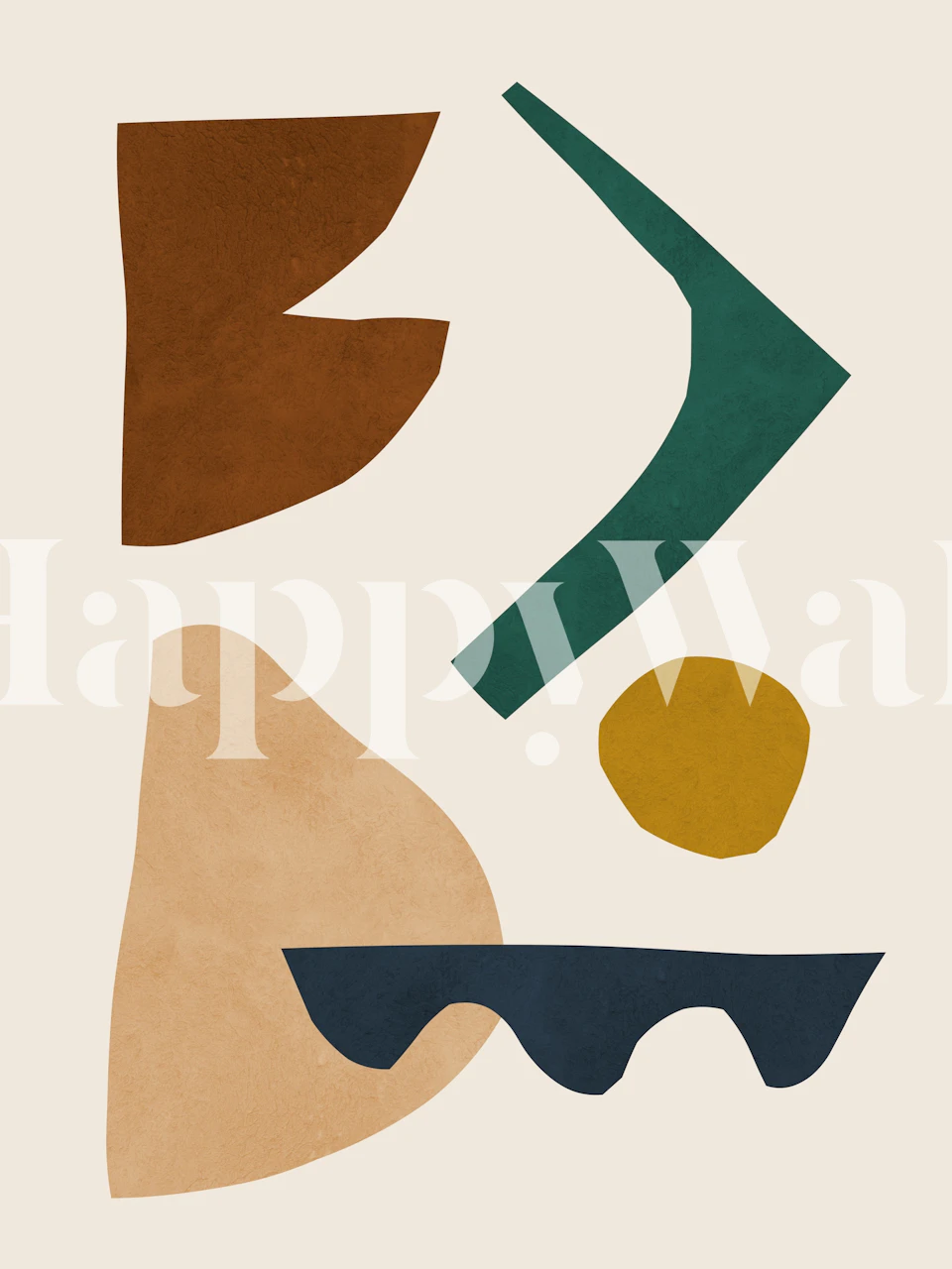 Colorful wallpaper design in a room