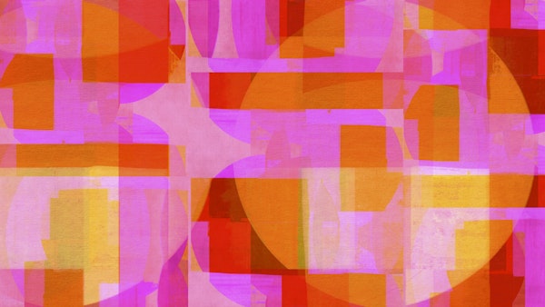 Vivid Layered Mid Century Bauhaus