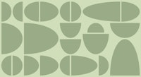 Organic Bauhaus Classic Sage wallpaper