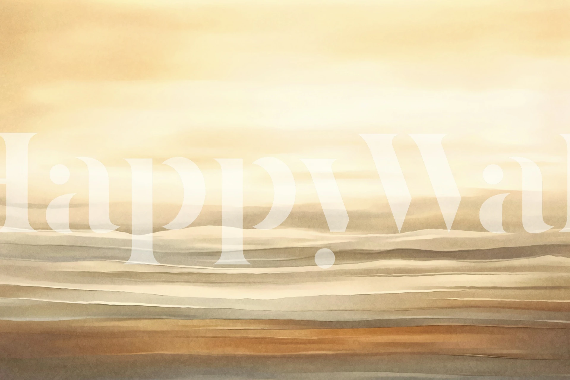 Great Plains Western Landscape Sunset wall mural with warm sunset tones and tranquil plains