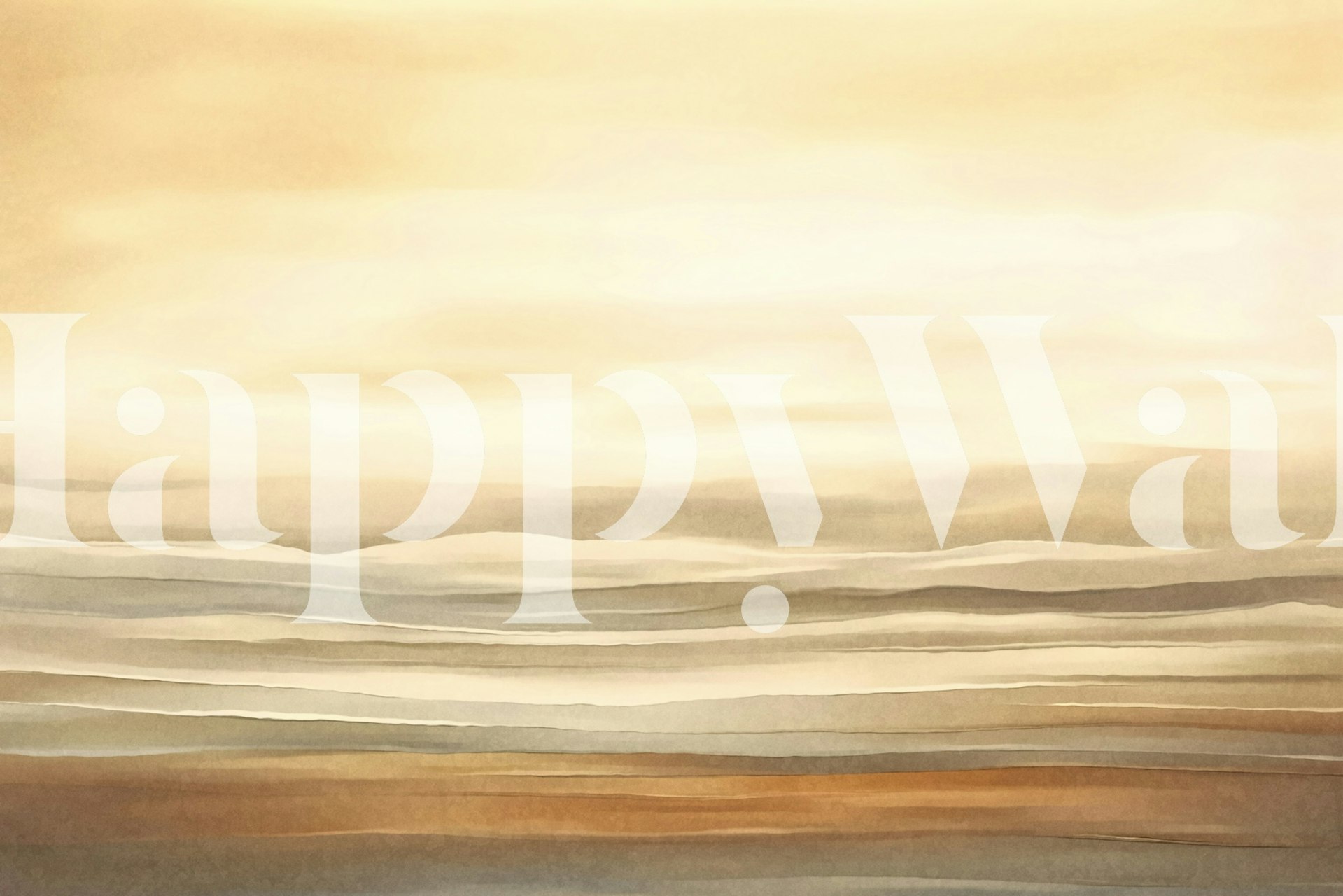 Great Plains Western Landscape Sunset wall mural with warm sunset tones and tranquil plains