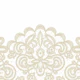 Tan nude lace pattern white wall