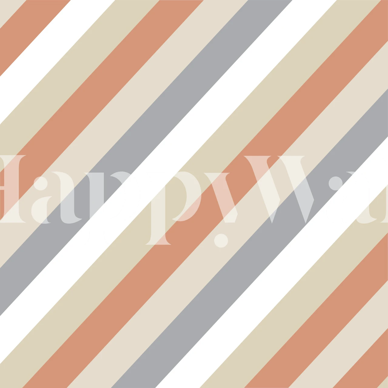 Beige, tan, and gray diagonal striped wallpaper design