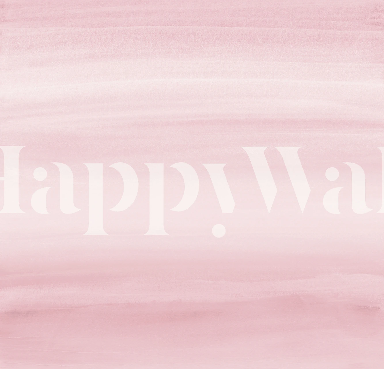 Touching Blush Watercolor tapet i et rom