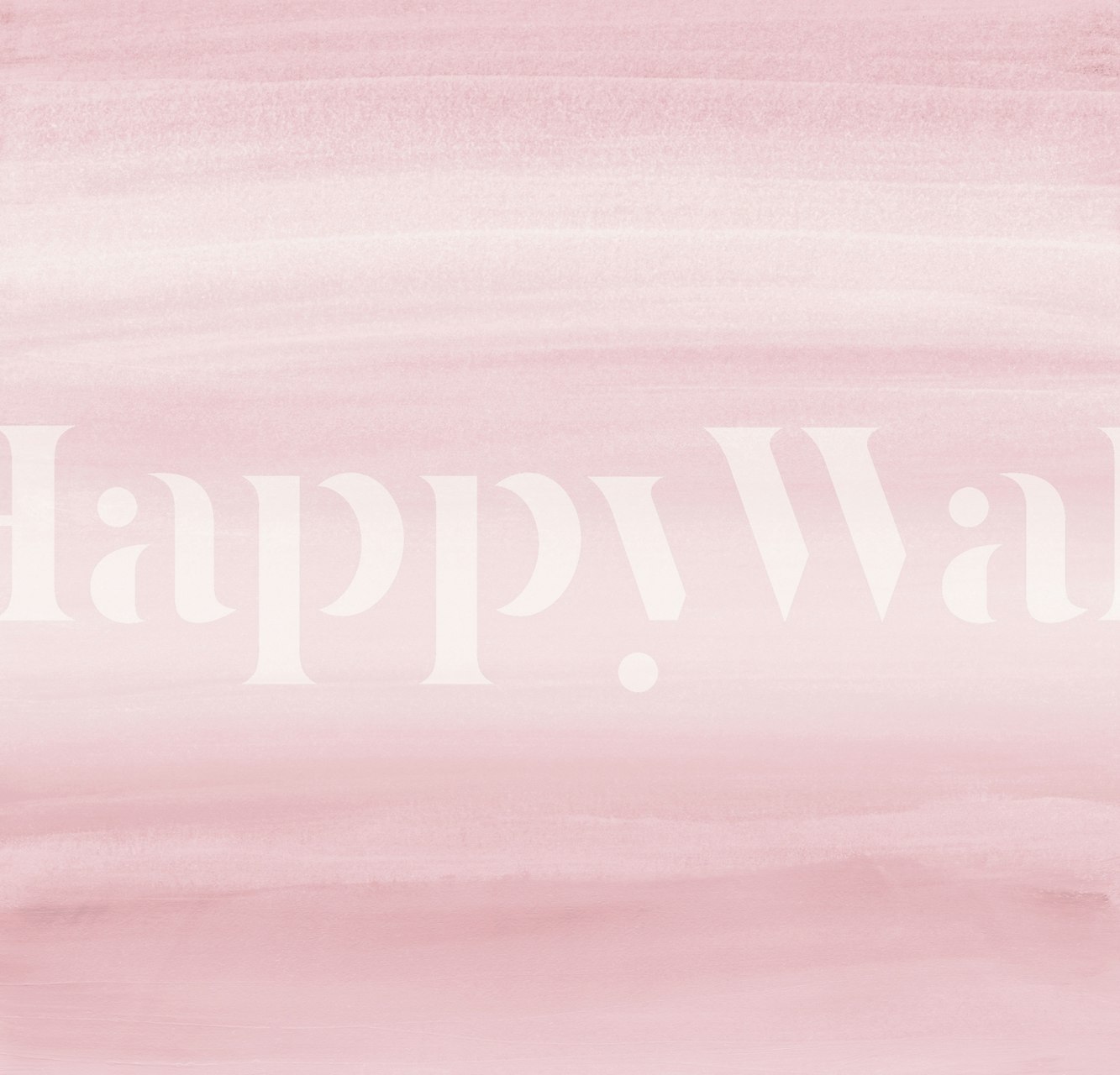 Touching Blush Watercolor tapet i et rom