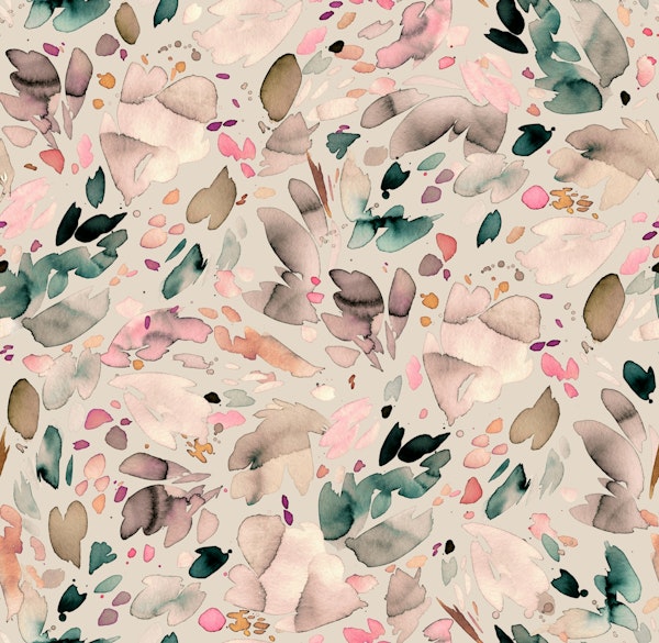 Abstract flower petals Beige