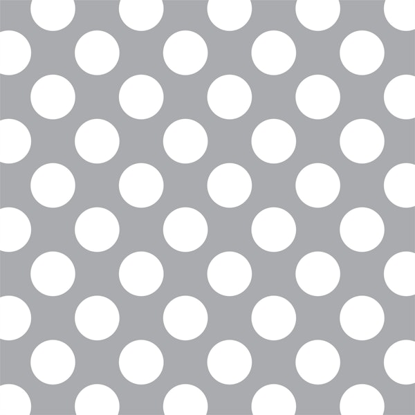 Jumbo polka dots in pastel grey and white