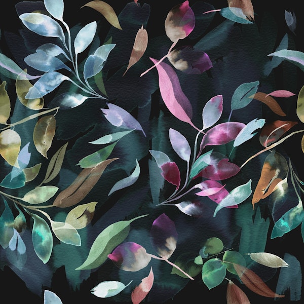 Mystic leaves midnight nature