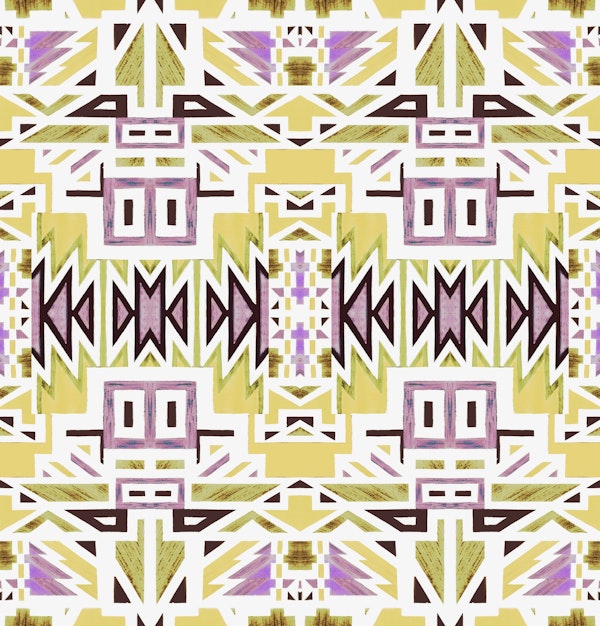 Colorful african inspired geo