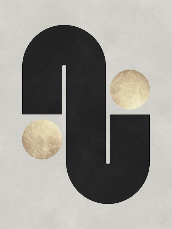 Black and gold shapes 3