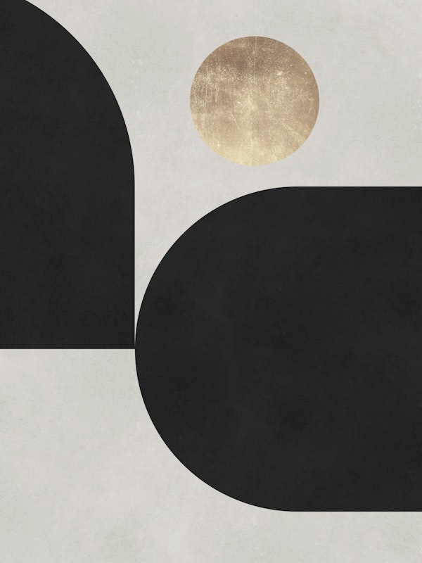 Black and gold shapes 6