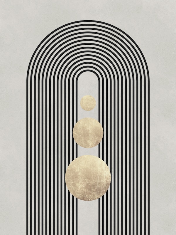 Black and gold shapes 7