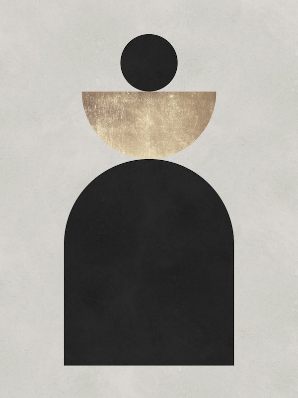 Black and gold shapes 8