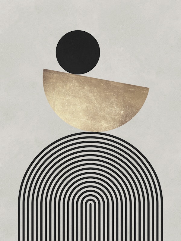 Black and gold shapes 10