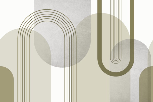 Sage Green Mid Century Arches