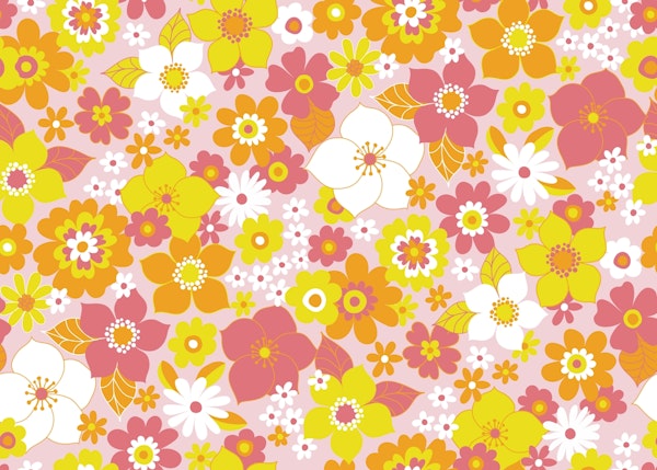 Sunshine Garden - Retro inspired floral