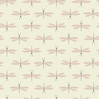 Dragonflies Pale Pink carta da parati