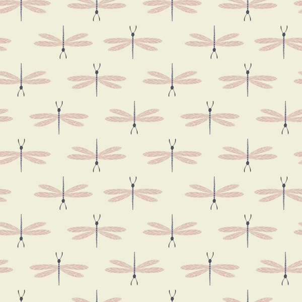 Dragonflies Pale Pink