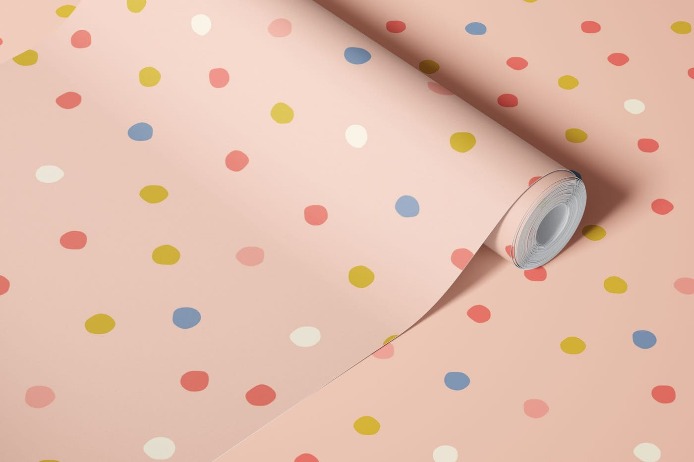 Colorful Confetti Pink wallpaper roll