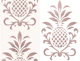 Elegant Pineapple Stripes Rose Gold