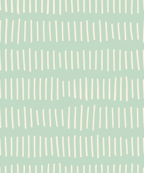 Vertical Marks Mint Green