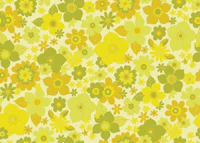 Sunshine garden - yellow and pale green behang