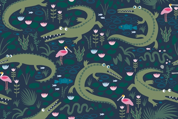 American Alligators & Roseate Spoonbills